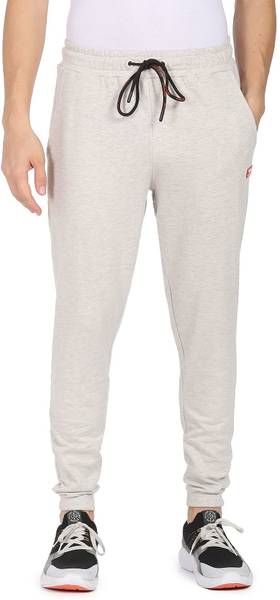 FLYING MACHINE Solid Men White Track Pants