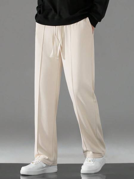 Paralians Solid Men White Track Pants