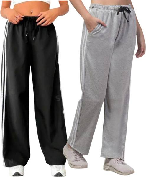 Clothina Striped Women Multicolor Track Pants