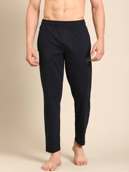 Pepe Jeans Solid Men Dark Blue Track Pants