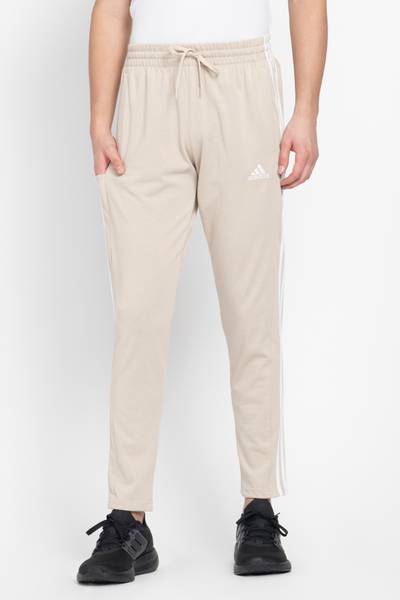 ADIDAS Graphic Print Men Beige Track Pants