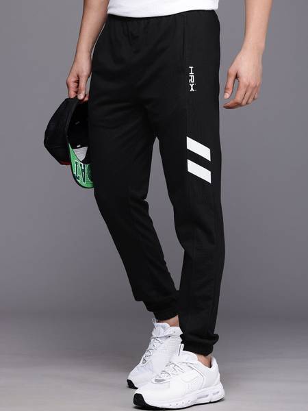 HRX by Hrithik Roshan Solid Men Black Track Pants