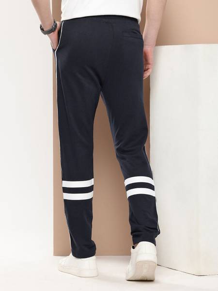 INVICTUS Striped Men Black Track Pants