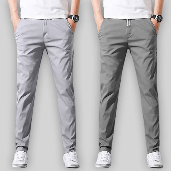 Joggers Park Solid Men Multicolor Track Pants