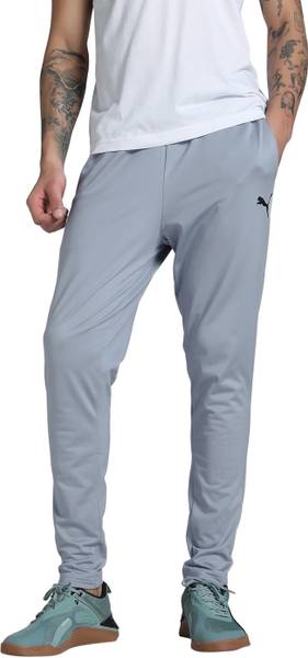 PUMA Solid Men Grey Track Pants