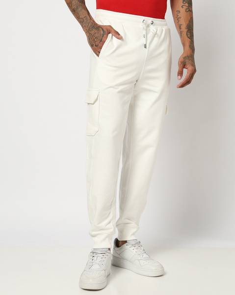 GAP Solid Men White Track Pants