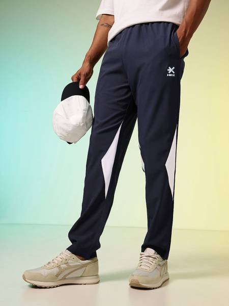 HRX by Hrithik Roshan Solid Men Blue Track Pants