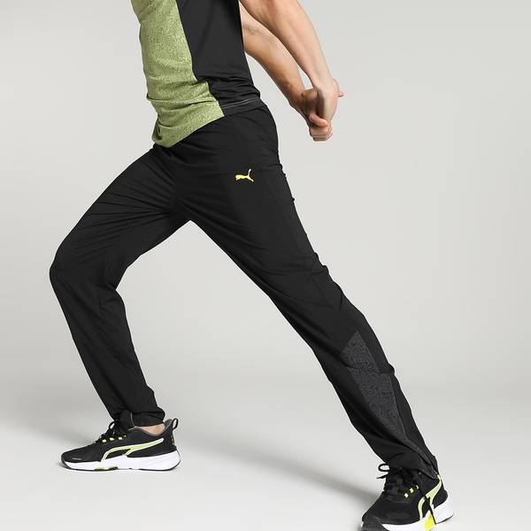 Puma solid men black track 2025 pants