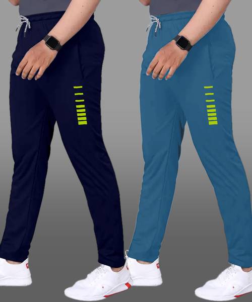 DONBALLER Solid Men Blue, Light Blue Track Pants