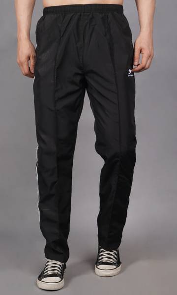 Shiv Naresh Solid Men Black, Light Blue Track Pants