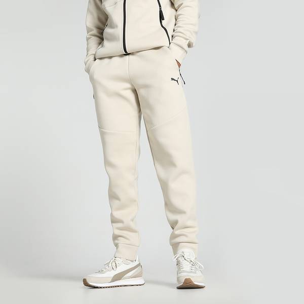 PUMA Solid Men Beige Track Pants