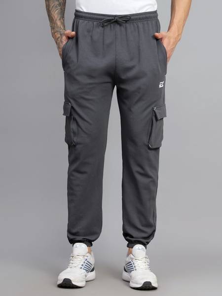 Frencho Solid Men Grey Track Pants