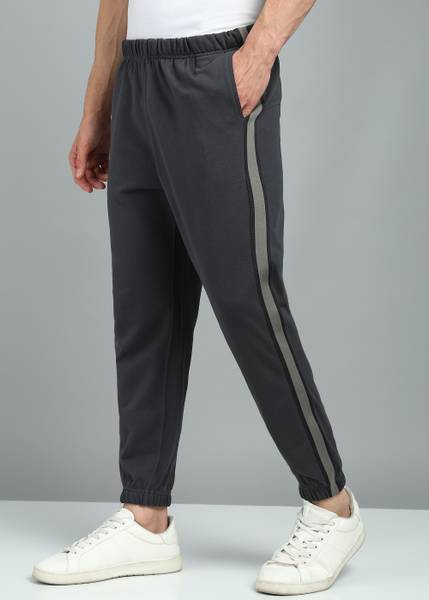 Alan Jones Solid Men Grey Track Pants