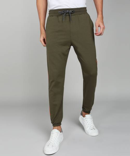 Trendyol Solid Men Green Track Pants