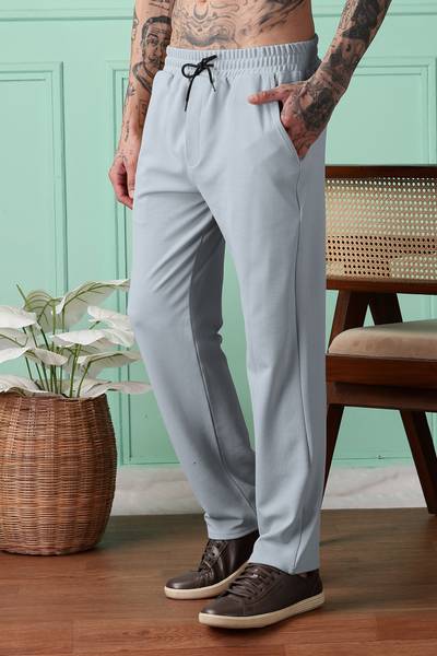 FOXTER Solid Men Grey Track Pants