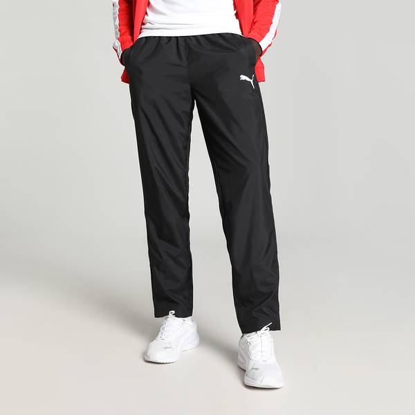 Puma solid men's black track pants sale
