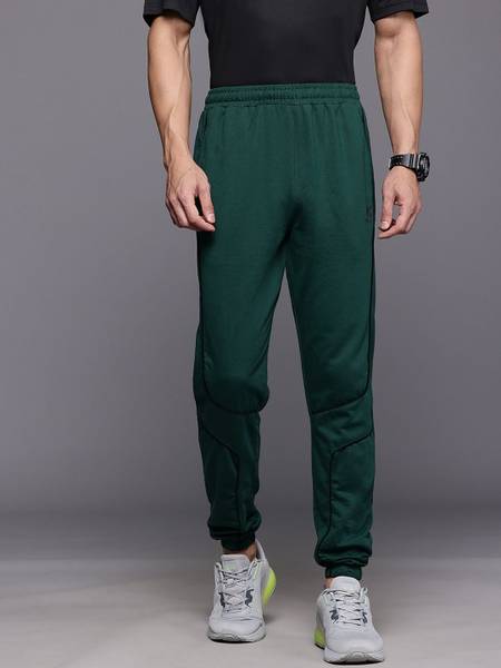 HRX by Hrithik Roshan Solid Men Green Track Pants