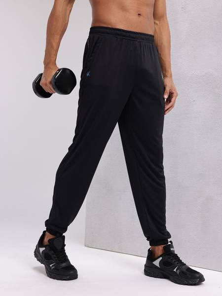 HRX by Hrithik Roshan Solid Men Black Track Pants