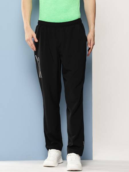 SLAZENGER Solid Men Black Track Pants