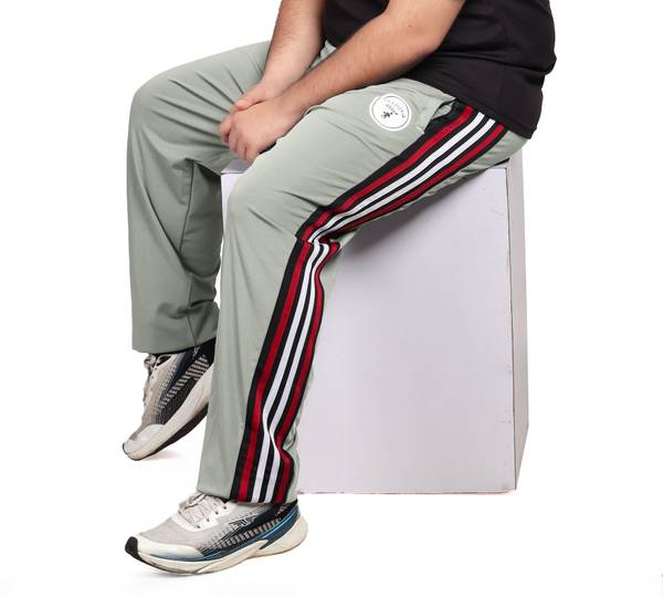ADAAISTIC SPORTS Striped Men Silver Track Pants
