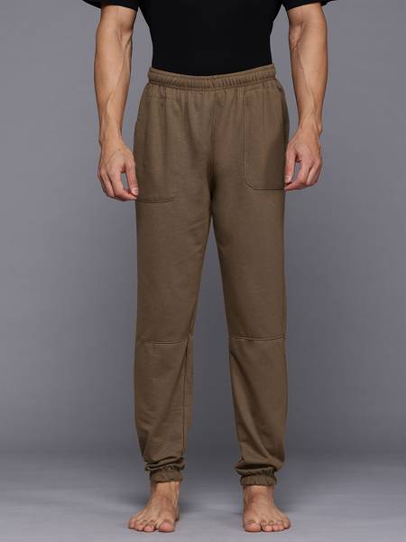 HRX by Hrithik Roshan Solid Men Brown Track Pants