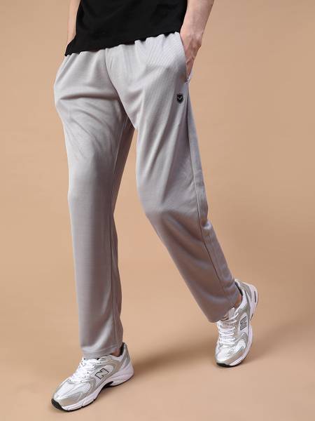 V-MART Solid Men Grey Track Pants