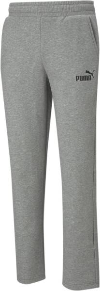 PUMA ESS Logo Pants Solid Men Grey Track Pants