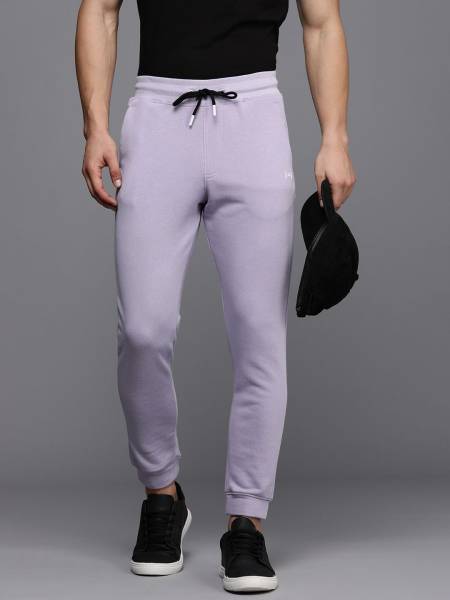 WROGN Solid Men Blue Track Pants