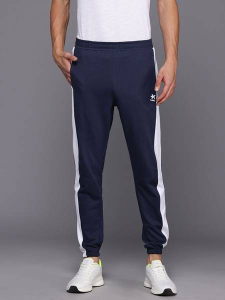 HRX by Hrithik Roshan Striped Men Blue Track Pants