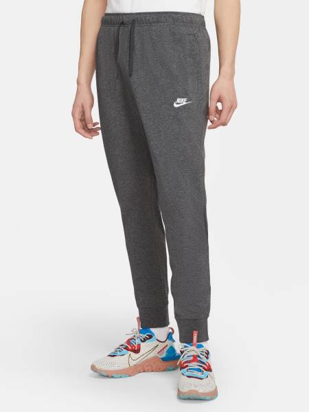 NIKE Sportswear Club Self Design Men Grey Track Pants