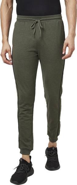 Ajile By Pantaloons Solid Men Green Track Pants