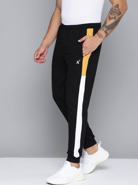 HRX by Hrithik Roshan Solid Men Black Track Pants