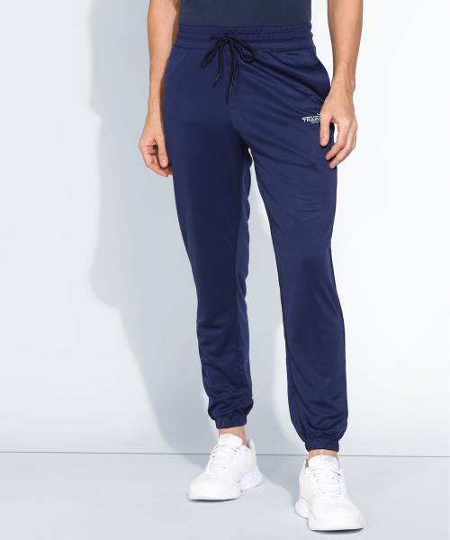 Adrenex Solid Men Dark Blue Track Pants