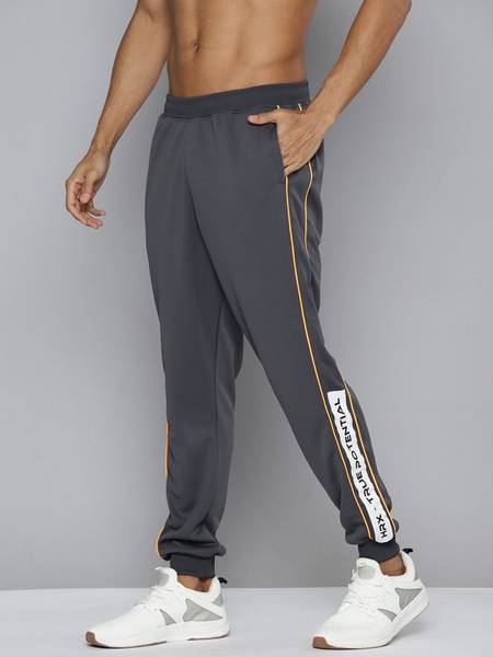 HRX by Hrithik Roshan Checkered Men Grey Track Pants