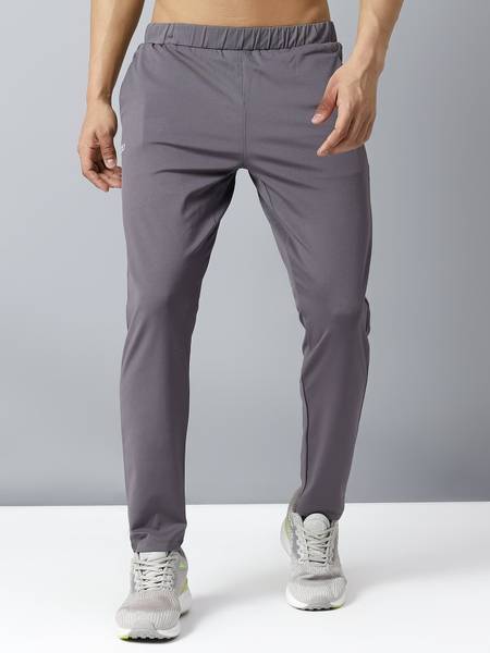 DIDA Solid Men Grey Track Pants
