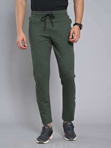 KILLER Solid Men Dark Green Track Pants