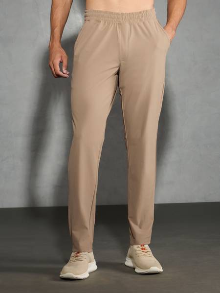 TECHNOSPORT Solid Men Brown Track Pants