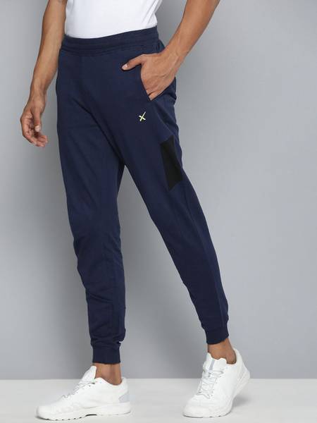HRX by Hrithik Roshan Solid Men Blue Track Pants
