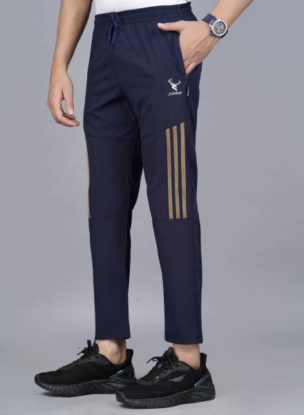 jorkk Striped Men Blue Track Pants