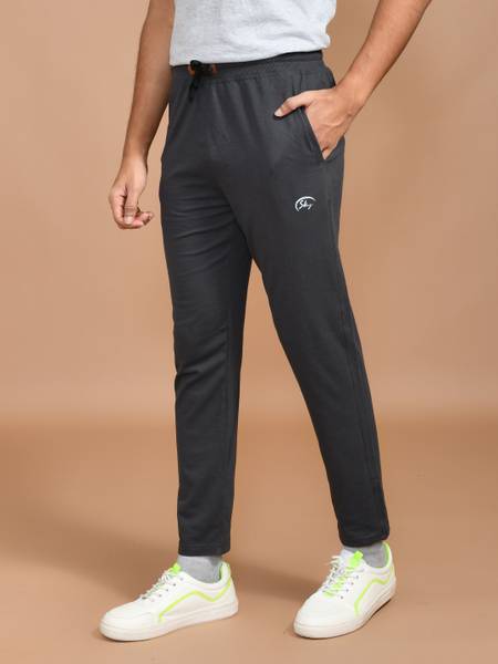 SKYKNIT Solid Men Grey Track Pants