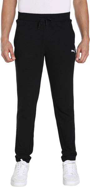 PUMA Ottoman Sweatpants Solid Men Black Track Pants