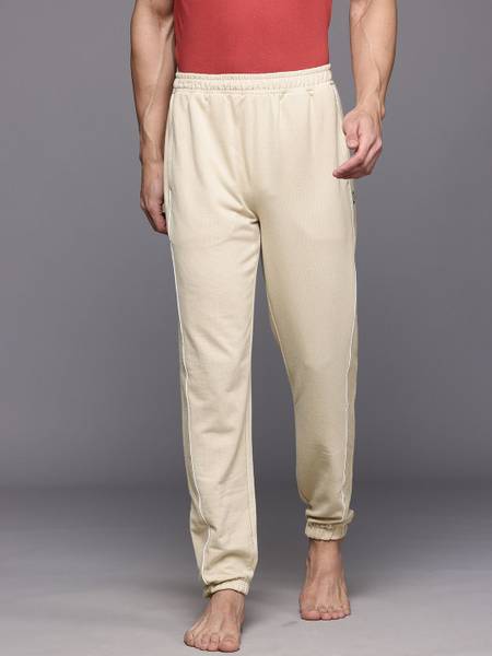 HRX by Hrithik Roshan Solid Men Beige Track Pants