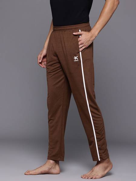HRX by Hrithik Roshan Solid Men Brown Track Pants