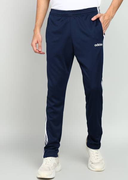 ADIDAS Solid Men Dark Blue Track Pants