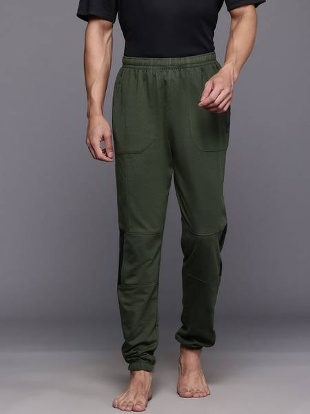 HRX by Hrithik Roshan Solid Men Green Track Pants