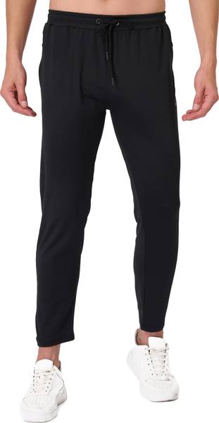 clanshans Solid Men Black Track Pants