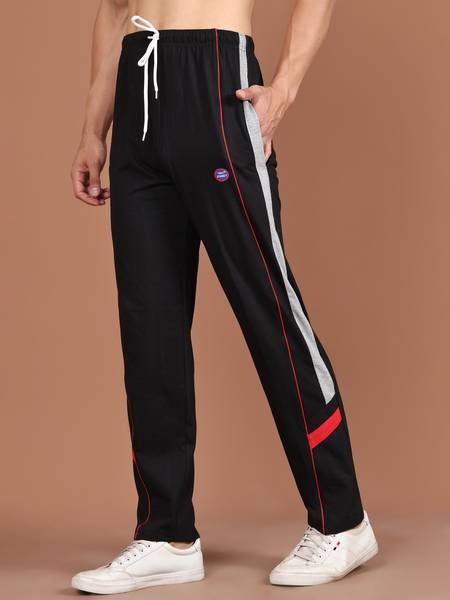 VIMAL JONNEY Solid Men Black Track Pants