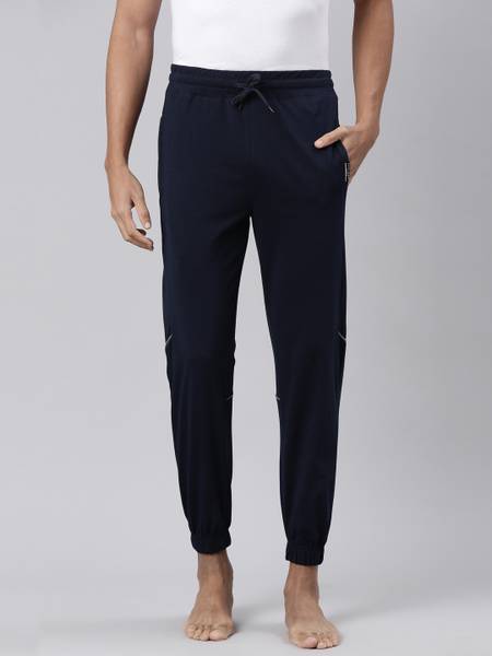 Pepe Jeans Solid Men Blue Track Pants