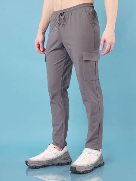 TECHNOSPORT Solid Men Grey Track Pants