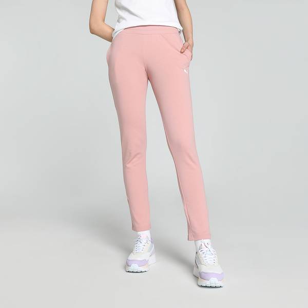 PUMA Solid Women Pink Track Pants